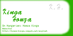 kinga homza business card
